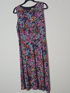 Anne Klein Floral Sleeveless Maxi Dress